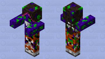 Alien Zombie Girl Minecraft Mob Skin