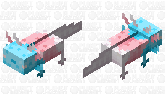Trans Axo {Color ReSkin} Minecraft Skin