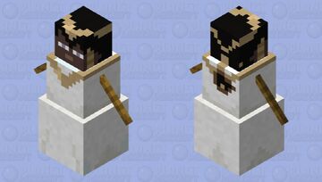 CRK: Snow Golem to Marzipan Cookie (BW) Minecraft Mob Skin