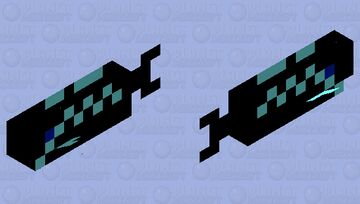 Tron Fish--Cod Minecraft Mob Skin