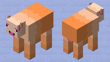 orange cow Minecraft Mob Skin