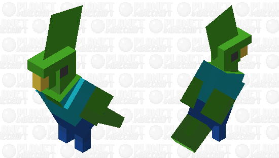 Zombie Parrot Minecraft Skin