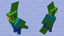 Zombie Parrot Minecraft Mob Skin