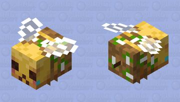 Sad Bee (normal with pollen) Minecraft Mob Skin