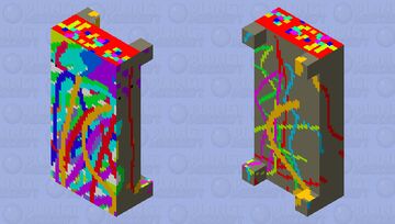A funny colorful bed Minecraft Mob Skin