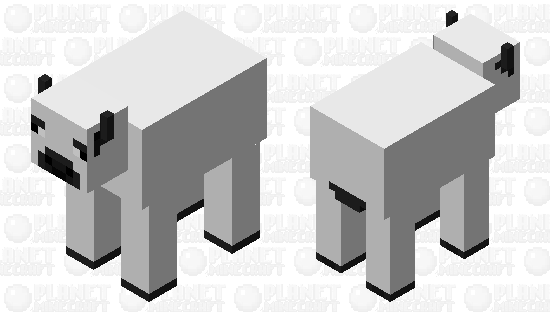 white cow Minecraft Mob Skin