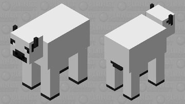 white cow Minecraft Mob Skin