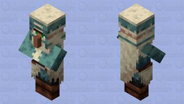 Wandering Trader Snow Minecraft Mob Skin