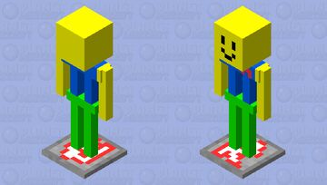 Roblox noob armor stand Minecraft Mob Skin