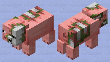 Zombified Pig ( Minecraft Dungeons ) Minecraft Mob Skin