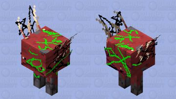 my sister made this Minecraft Mob Skin
