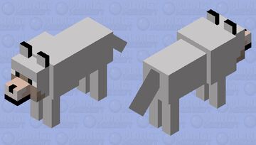 Simple Wolf Minecraft Mob Skin