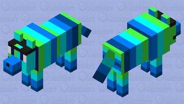 GIZMO THE WOLF Minecraft Mob Skin