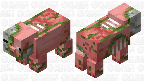 Zombie Pig 1.14+ Minecraft Skin