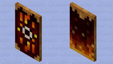 Flag of the Nether - Cape Minecraft Mob Skin
