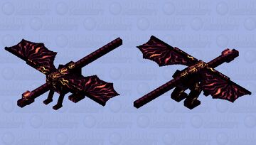 Nether lava dragon (first place;thanksPMC!) Minecraft Mob Skin