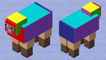 Rainbow Sheep Minecraft Mob Skin