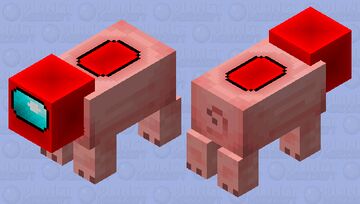 Among us pig! Minecraft Mob Skin