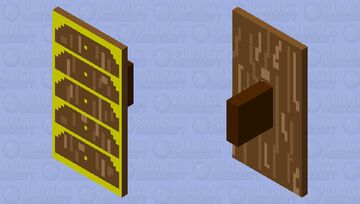 GOLD SHIELD Minecraft Mob Skin