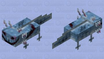 Vengeful Gills - Creepypasta Axolotl Minecraft Mob Skin