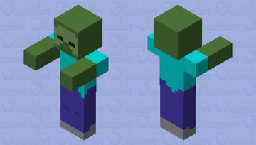 Simple Zombie Minecraft Mob Skin