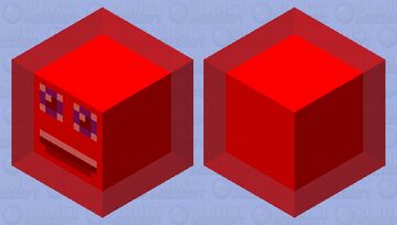 Happy Red Slime Minecraft Mob Skin