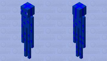 Blue brilliant enderman Minecraft Mob Skin