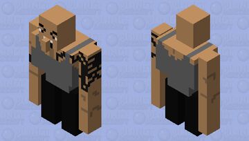 Dwayne the rock Johnson Iron Golem Minecraft Mob Skin