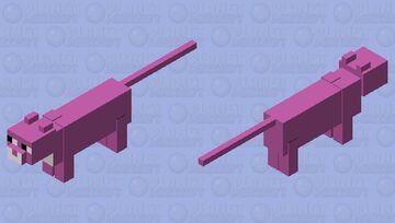 the pink tiger Minecraft Mob Skin