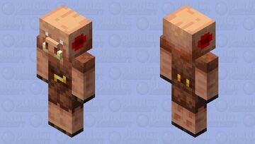 un-eared piglin Minecraft Mob Skin