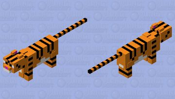 Tiger Cat Minecraft Mob Skin