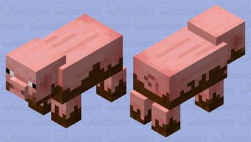 Muddy Piggy!! Minecraft Mob Skin