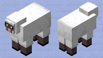Dark Default Sheep Skin Minecraft Mob Skin