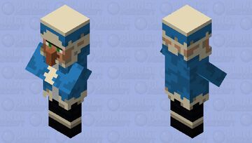 modernized bare bones tundra villager Minecraft Mob Skin
