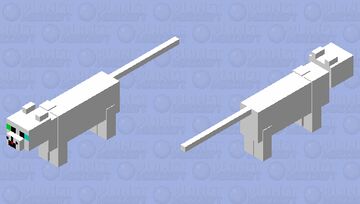 White Cat Minecraft Mob Skin