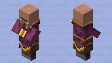 Cleric (Nether Clothes) (Re-Textured) Minecraft Mob Skin