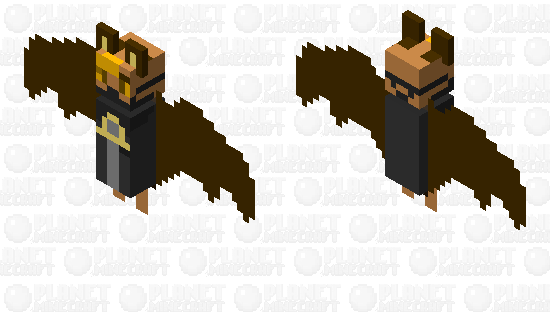 Zee the bat (my persona turned into a bat) Minecraft Skin