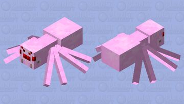 pink spider Minecraft Mob Skin