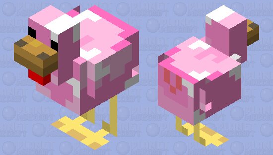 Pink chicken
