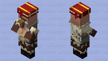 Taiga Librarian (Nether Clothes) (Re-Textured) Minecraft Mob Skin