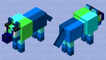 GIZMO THE WOLF Minecraft Mob Skin