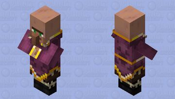Taiga Cleric (Nether Clothes) (Re-Textured) Minecraft Mob Skin