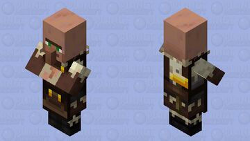 Taiga Weaponsmith (Nether Clothes) (Re-Textured) Minecraft Mob Skin