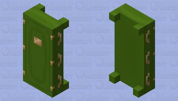 Lime Coffin - Bed Minecraft Mob Skin