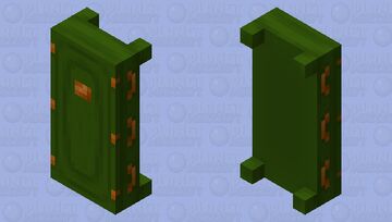Green Coffin - Bed Minecraft Mob Skin