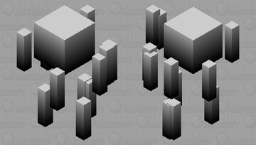 Shaded blaze Minecraft Mob Skin