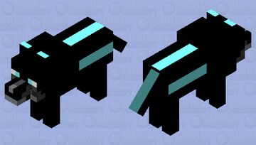 Tron Wolf (Blue) Minecraft Mob Skin