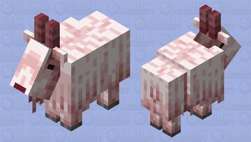 Cherry Blossom Goat Minecraft Mob Skin