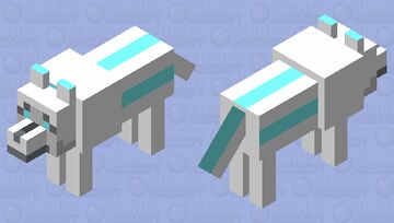 Tron Wolf (Renegade) Minecraft Mob Skin