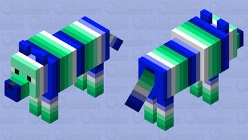 Gay Wolf Minecraft Mob Skin